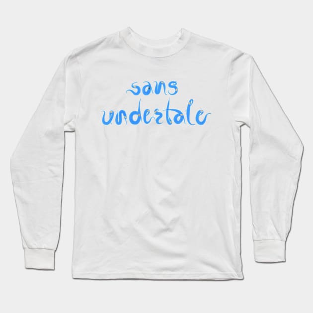 sans undertale Long Sleeve T-Shirt by le_onionboi